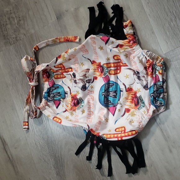 Fringe romper cattle cactus 6 To 12 Months Nwot - Picture 1 of 5